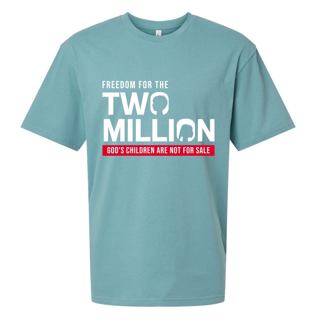Gods Children Are Not For Sale Freedom For The Two Million Sueded Cloud Jersey T-Shirt