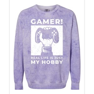 Gaming Costumes And Gamer Funny Gift Lover Of Gaming Great Gift Colorblast Crewneck Sweatshirt