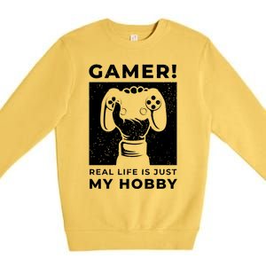 Gaming Costumes And Gamer Funny Gift Lover Of Gaming Great Gift Premium Crewneck Sweatshirt