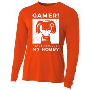 Gaming Costumes And Gamer Funny Gift Lover Of Gaming Great Gift Cooling Performance Long Sleeve Crew