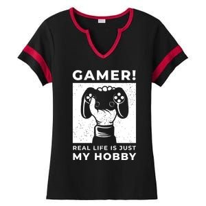 Gaming Costumes And Gamer Funny Gift Lover Of Gaming Great Gift Ladies Halftime Notch Neck Tee