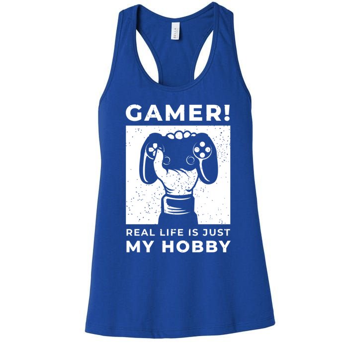 Gaming Costumes And Gamer Funny Gift Lover Of Gaming Great Gift Women's Racerback Tank