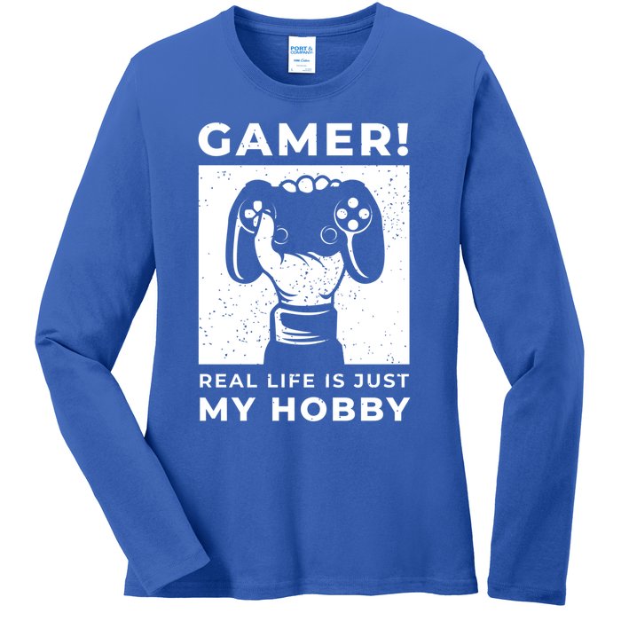 Gaming Costumes And Gamer Funny Gift Lover Of Gaming Great Gift Ladies Long Sleeve Shirt