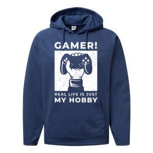 Gaming Costumes And Gamer Funny Gift Lover Of Gaming Great Gift Performance Fleece Hoodie