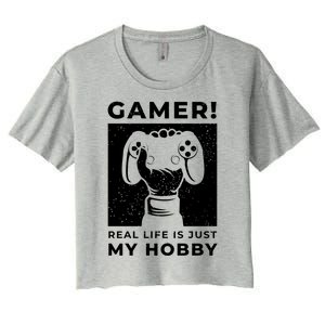 Gaming Costumes And Gamer Funny Gift Lover Of Gaming Great Gift Women's Crop Top Tee