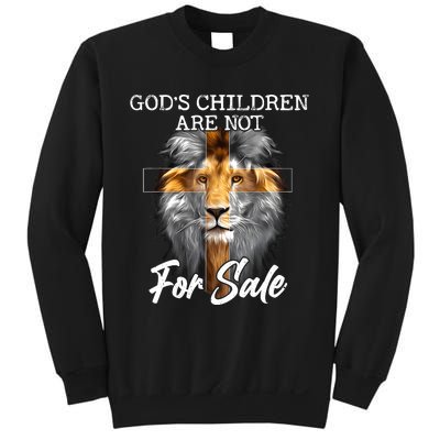 Gods Children Are Not For Sale Funny Quote Sweatshirt