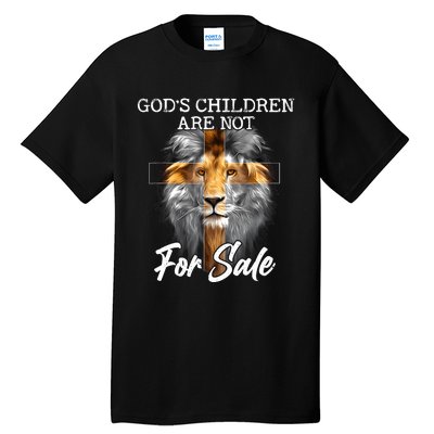 Gods Children Are Not For Sale Funny Quote Tall T-Shirt