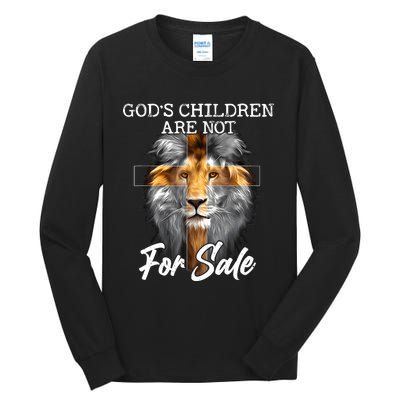 Gods Children Are Not For Sale Funny Quote Tall Long Sleeve T-Shirt