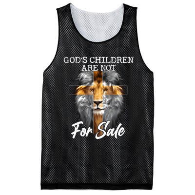 Gods Children Are Not For Sale Funny Quote Mesh Reversible Basketball Jersey Tank