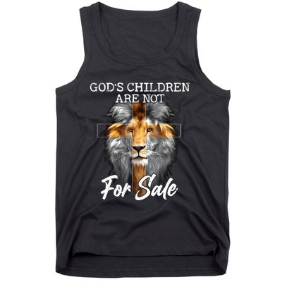 Gods Children Are Not For Sale Funny Quote Tank Top