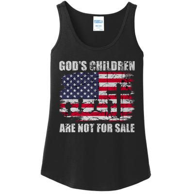 Gods Children Are Not For Sale Christ Christian Vintage Ladies Essential Tank