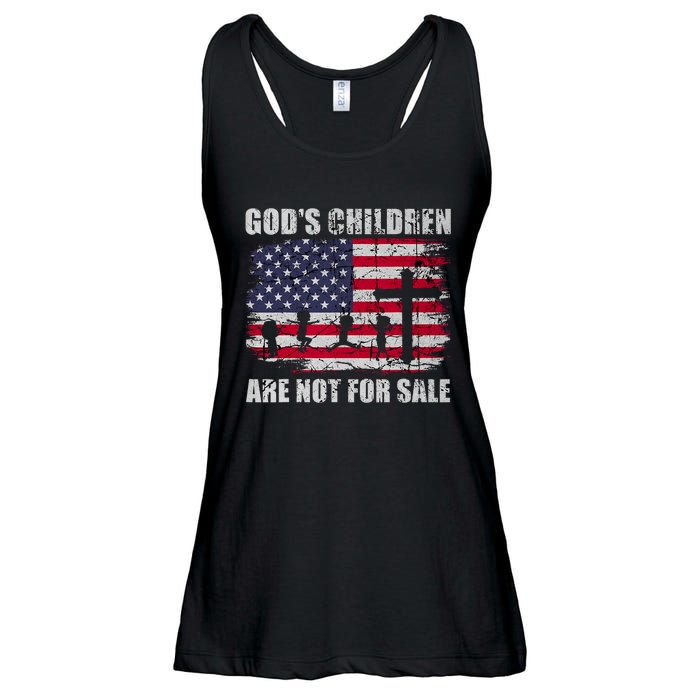 Gods Children Are Not For Sale Christ Christian Vintage Ladies Essential Flowy Tank