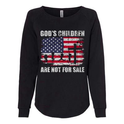 Gods Children Are Not For Sale Christ Christian Vintage Womens California Wash Sweatshirt