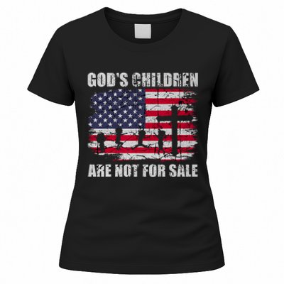 Gods Children Are Not For Sale Christ Christian Vintage Women's T-Shirt