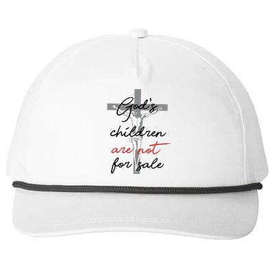 Gods Children Are Not For Sale Protect Children Snapback Five-Panel Rope Hat