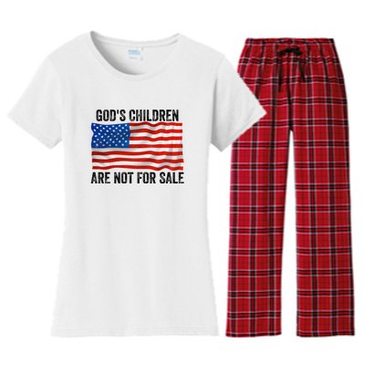 Gods Children Are Not For Sale Women's Flannel Pajama Set