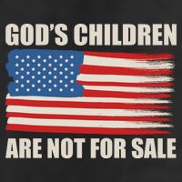 Gods Children Are Not For Sale USA Flag 11oz C Handle Ceramic Mug