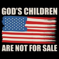 Gods Children Are Not For Sale USA Flag 16 in Basic Backpack
