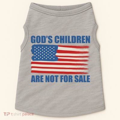 Gods Children Are Not For Sale USA Flag Doggie Tank