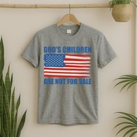 Gods Children Are Not For Sale USA Flag T-Shirt