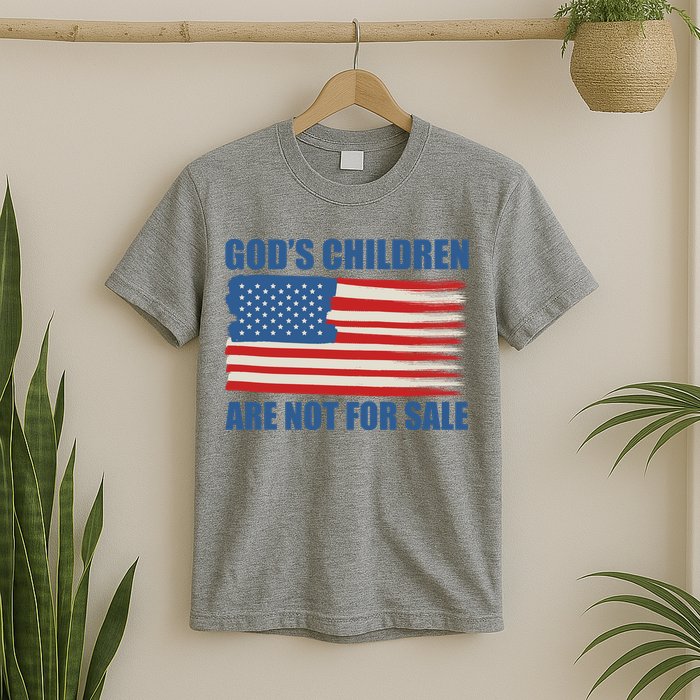Gods Children Are Not For Sale USA Flag T-Shirt
