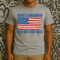 Gods Children Are Not For Sale USA Flag T-Shirt