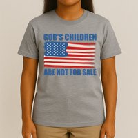 Gods Children Are Not For Sale USA Flag T-Shirt