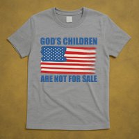 Gods Children Are Not For Sale USA Flag T-Shirt