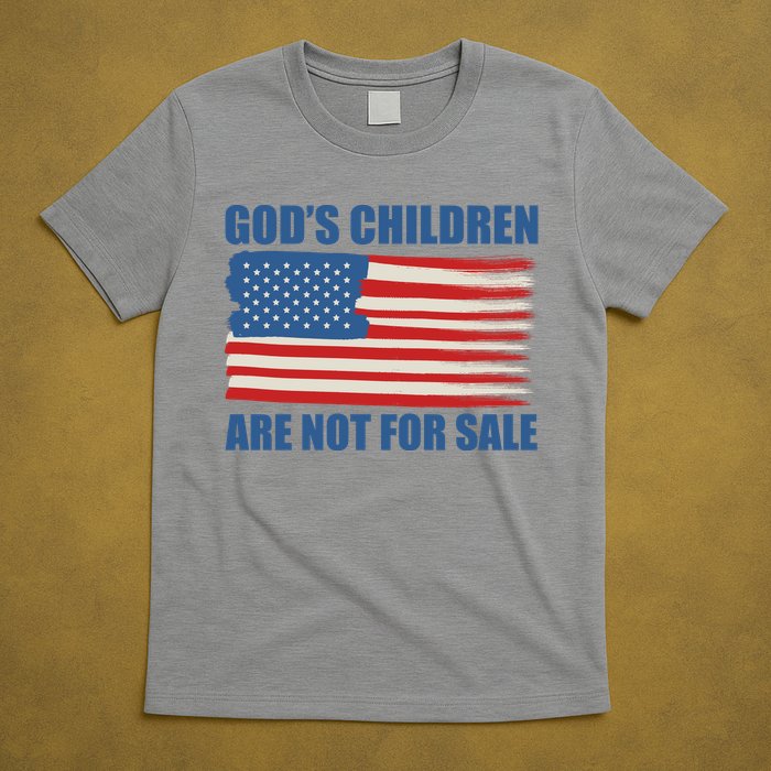 Gods Children Are Not For Sale USA Flag T-Shirt