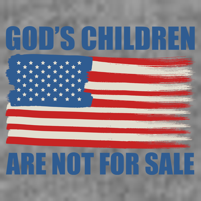 Gods Children Are Not For Sale USA Flag T-Shirt