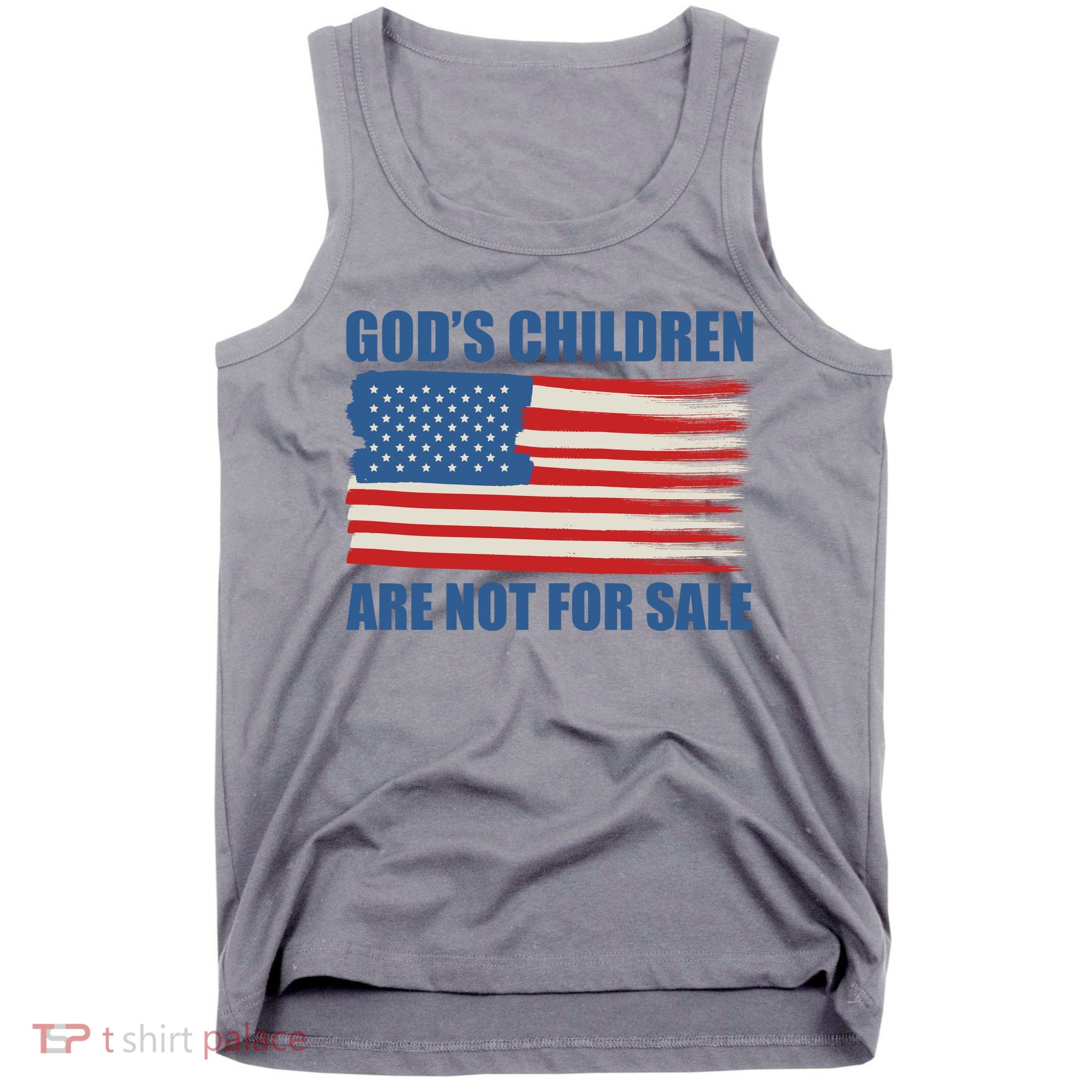 Gods Children Are Not For Sale USA Flag Tank Top