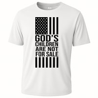 Gods Children Are Not For Sale American Flag Cooling Performance Crew T-Shirt