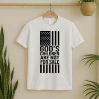 Gods Children Are Not For Sale American Flag T-Shirt