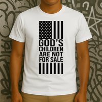 Gods Children Are Not For Sale American Flag T-Shirt