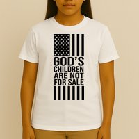 Gods Children Are Not For Sale American Flag T-Shirt
