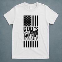 Gods Children Are Not For Sale American Flag T-Shirt