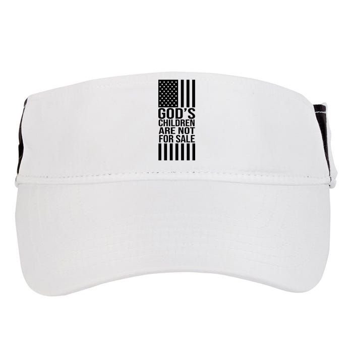 Gods Children Are Not For Sale American Flag Adult Drive Performance Visor