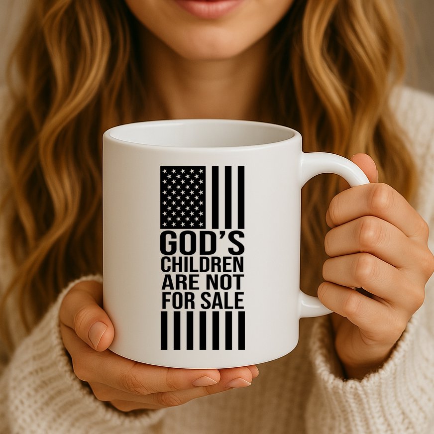 Gods Children Are Not For Sale American Flag Mug