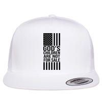 Gods Children Are Not For Sale American Flag Flatbill Hat