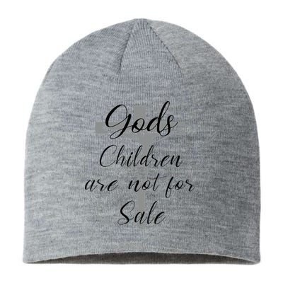 God's Children Are Not For Sale Jesus Christ Christian Sustainable Beanie