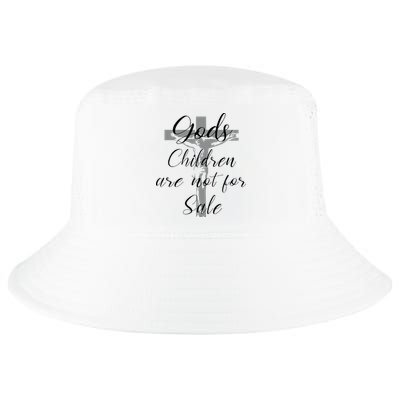 God's Children Are Not For Sale Jesus Christ Christian Cool Comfort Performance Bucket Hat