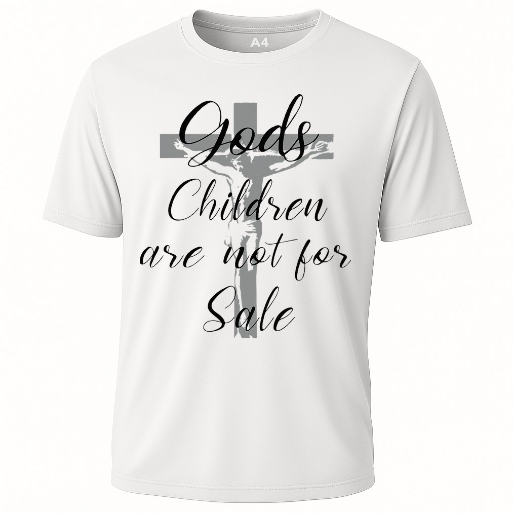 God's Children Are Not For Sale Jesus Christ Christian Cooling Performance Crew T-Shirt