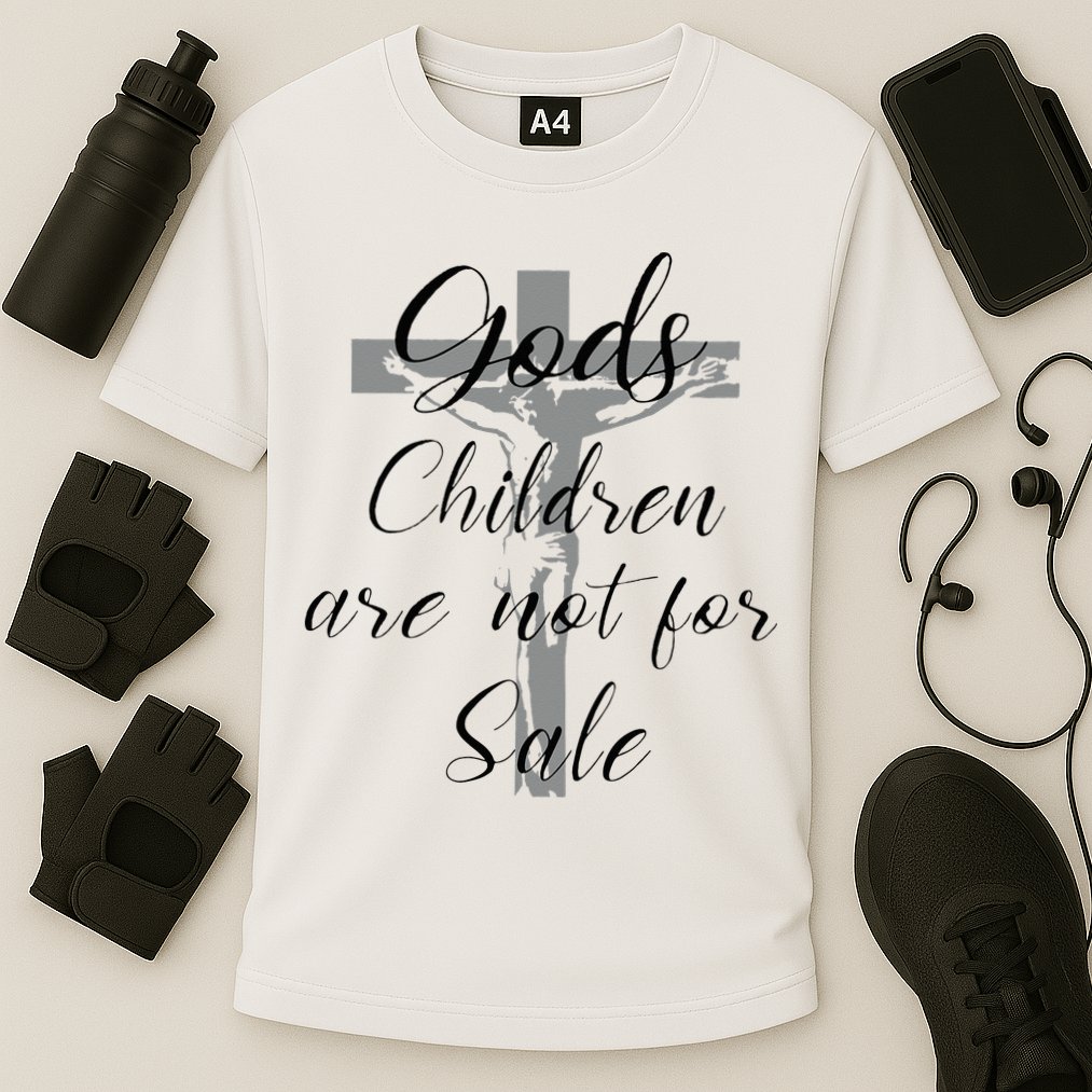 God's Children Are Not For Sale Jesus Christ Christian Cooling Performance Crew T-Shirt