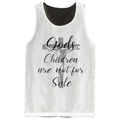 God's Children Are Not For Sale Jesus Christ Christian Mesh Reversible Basketball Jersey Tank