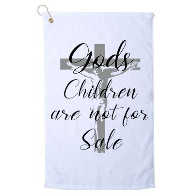 God's Children Are Not For Sale Jesus Christ Christian Golf Towel