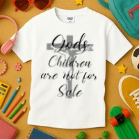 God's Children Are Not For Sale Jesus Christ Christian Kids T-Shirt