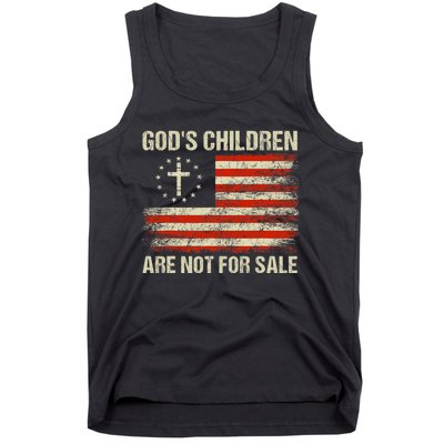 Gods Children Are Not For Sale Funny Quote Gods Children Tank Top