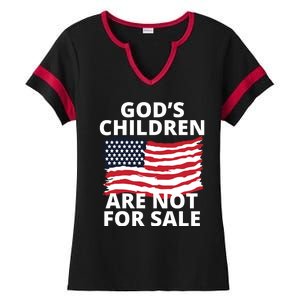 Gods Children Are Not For Sale Awareness Ladies Halftime Notch Neck Tee