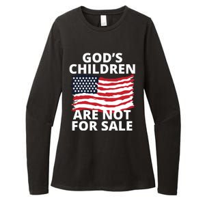 Gods Children Are Not For Sale Awareness Womens CVC Long Sleeve Shirt