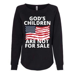 Gods Children Are Not For Sale Awareness Womens California Wash Sweatshirt